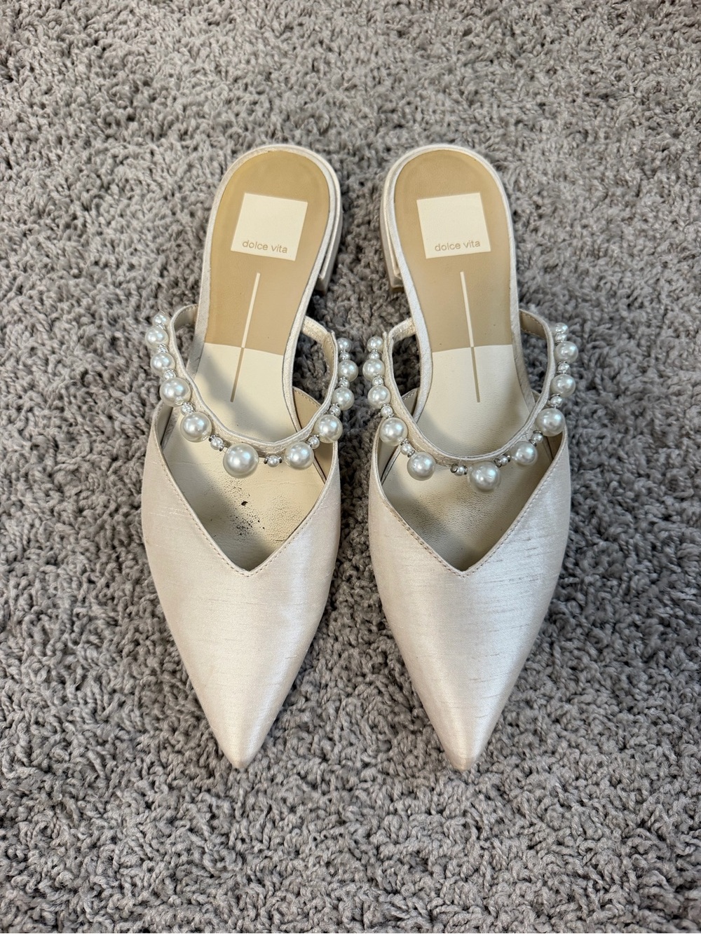 Dolce Vita KANIKA PEARL FLATS VANILLA PEARLS